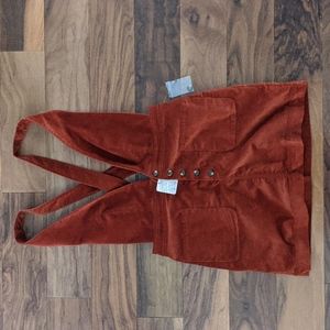 🌟Free People🌟 Rust Pinafore Dress